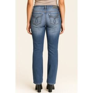 Y2K -Paris Blues Mid-Rise Distressed Skinny Jeans DISTRESSED - PRELOVED - SIZE 7